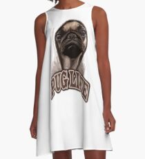 Pug Life Thug Leben A-Linien Kleid