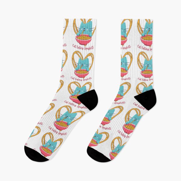 Item preview, Cat Eating Spaghetti designed and sold by nadiahaq.