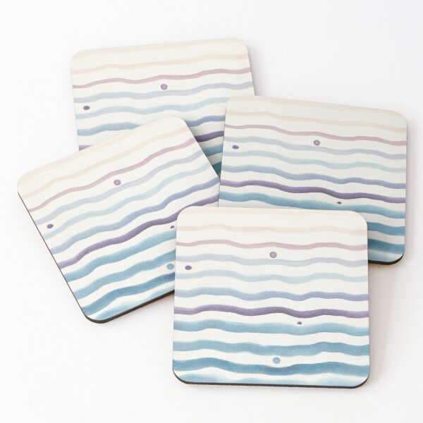 Item preview, Version 2 Watercolour Water Ripples Pattern designed and sold by hunnyworks-.