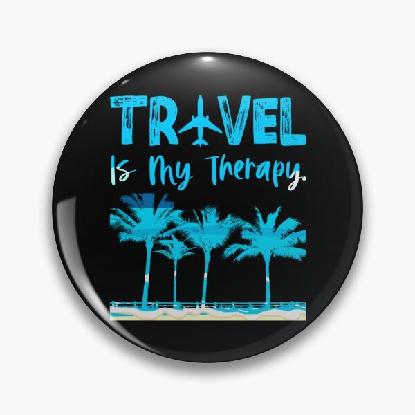 Item preview, Travel Is My Therapy Beach designed and sold by WiseNomad.