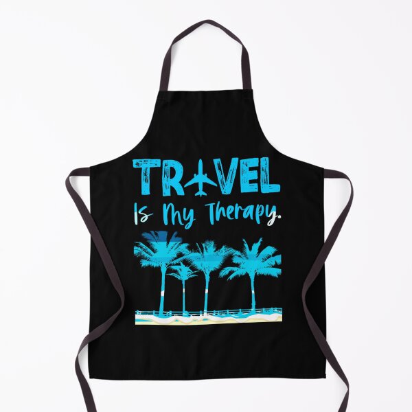 Item preview, Travel Is My Therapy Beach designed and sold by WiseNomad.
