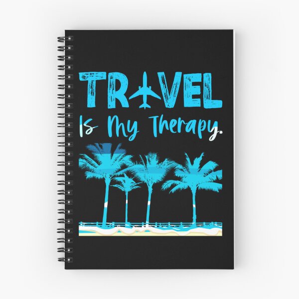 Item preview, Travel Is My Therapy Beach designed and sold by WiseNomad.