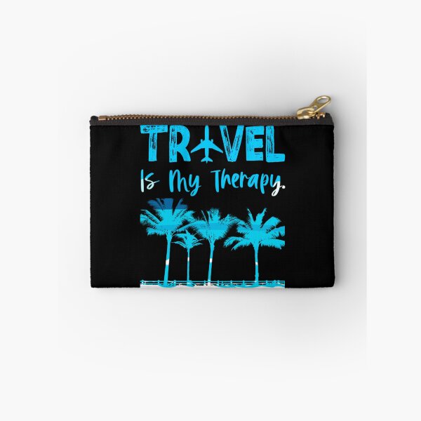 Item preview, Travel Is My Therapy Beach designed and sold by WiseNomad.