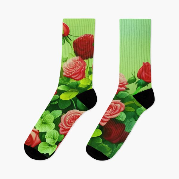 Item preview, Red Roses in Vase and Green designed and sold by asurtiumgreen.