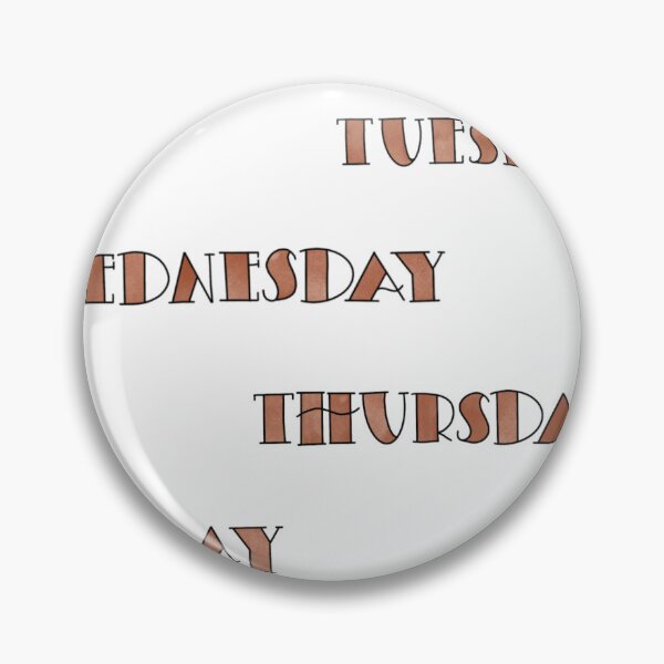 Item preview, Days of the Week Sticker Pack - Earthy Red designed and sold by egehl.