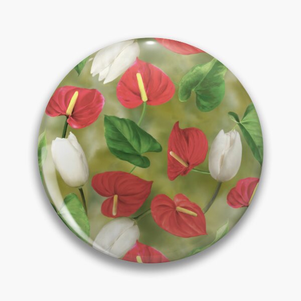 Item preview, Anthurium Tulip Repeated Pattern Seamless Design  designed and sold by Tina Veenstra.
