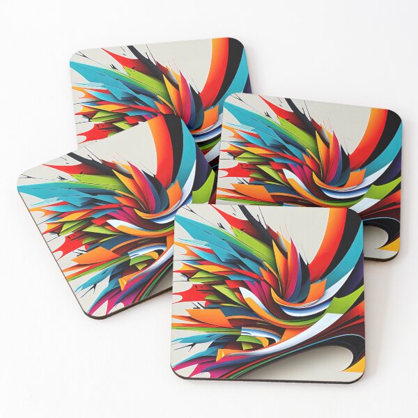 Item preview, Violent abstract explosion of colors designed and sold by RK - Shop.