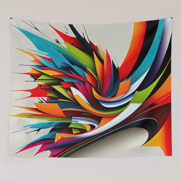 Item preview, Violent abstract explosion of colors designed and sold by RK - Shop.