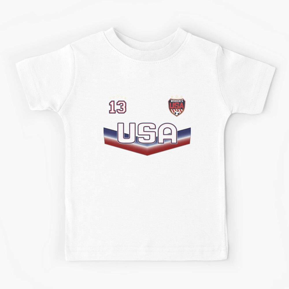 USA Soccer Female Team number 13 Kids T-Shirt for Sale by fermo