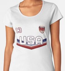 USA Soccer Female Team number 13 - Alex Morgan Women's Premium T-Shirt