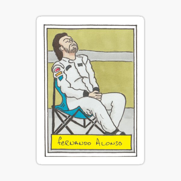 Aperçu de l'œuvre Transat Fernando Alonso créée et vendue par BadlyDrawnF1.