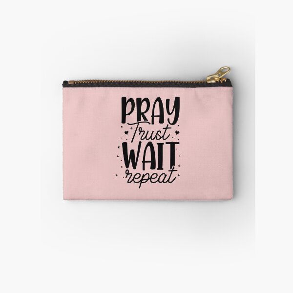 Item preview, Christian Quote Pray Trust Wait Repeat designed and sold by bolimj.