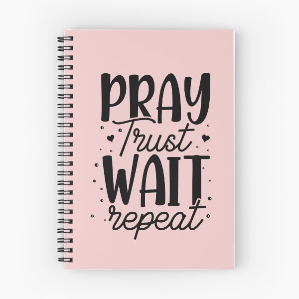 Item preview, Christian Quote Pray Trust Wait Repeat designed and sold by bolimj.