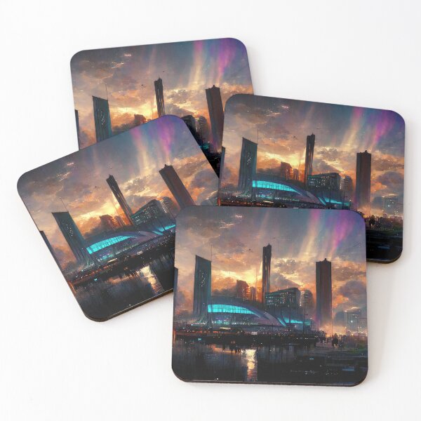 Item preview, Cyberpunk City designed and sold by Rethrowback.