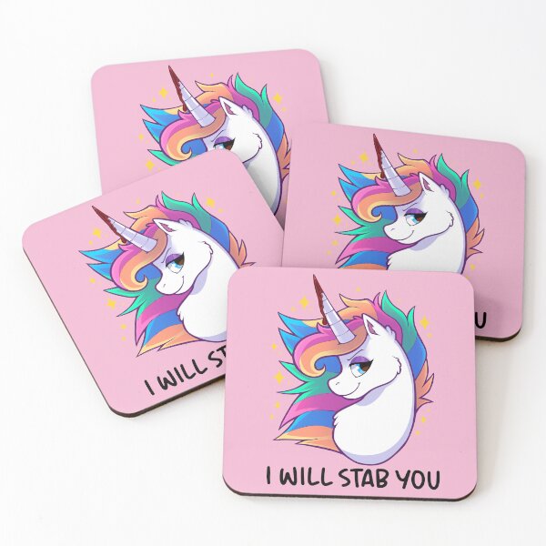 Item preview, I Will Stab You - Unicorn - Pink designed and sold by MillyD13.