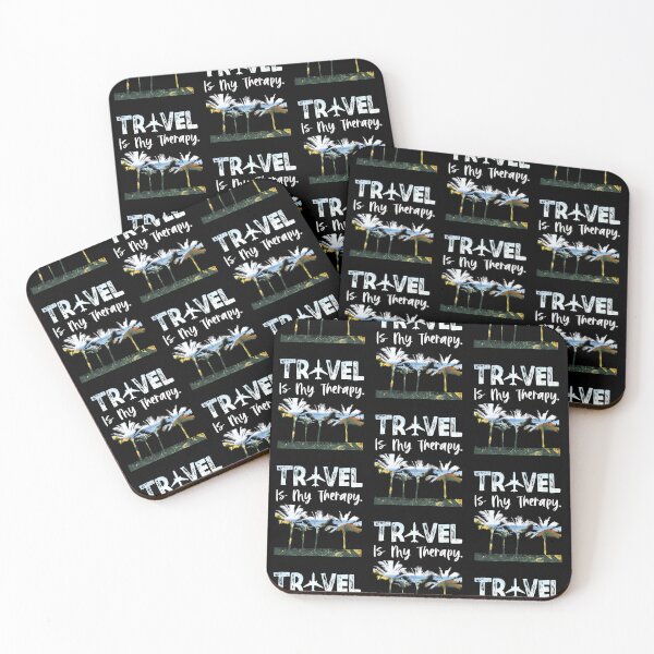 Item preview, Travel Is My Therapy Art  designed and sold by WiseNomad.