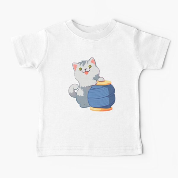 Best knitting mom ever cat Baby T-Shirt
