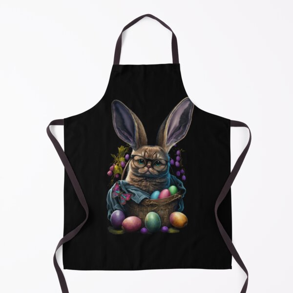 Item preview, Happy Easter Cute Bunny Cat Eggs Basket Men Women Funny designed and sold by NeboulaHamra.