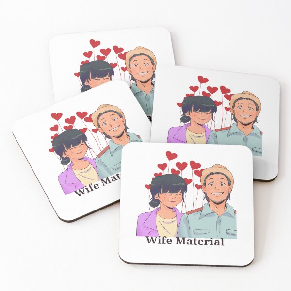 Item preview, "Wife Material"  - Newly engaged couple, Leveled Up To Fiance, Soon To Be Weds designed and sold by craftymilenials.