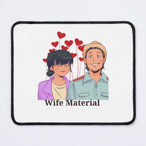 Item preview, "Wife Material"  - Newly engaged couple, Leveled Up To Fiance, Soon To Be Weds designed and sold by craftymilenials.