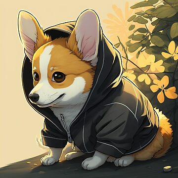 Cute Gaming Corgi Video Game Computer Videogame PC Kawaii Anime Corgi 