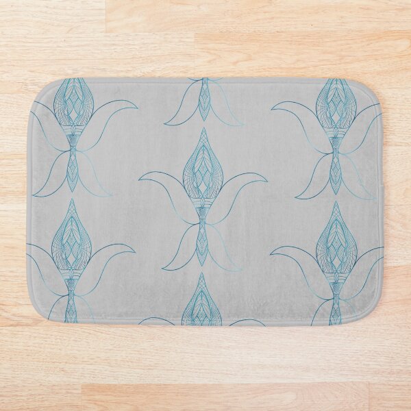 Item preview, Metallic Blue Deco Fleur designed and sold by lezell.