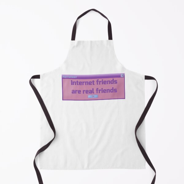 Item preview, Internet friends are real (Y2K pastel computer popup) designed and sold by Becky-Marie.