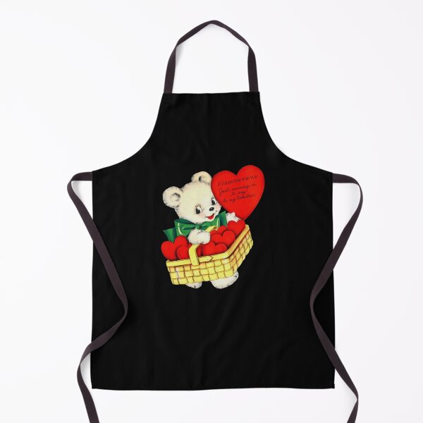 Item preview, Retro Teddy Bear with Hearts Valentine's Day designed and sold by PBJArt.
