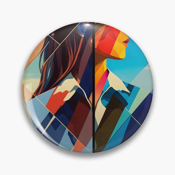 Item preview, Colorful Girl Side Profile Art designed and sold by destinykrainbow.