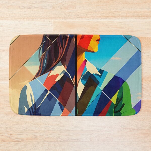 Item preview, Colorful Girl Side Profile Art designed and sold by destinykrainbow.