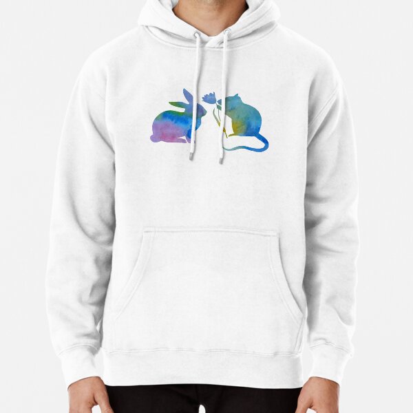 Rat and rabbit Pullover Hoodie