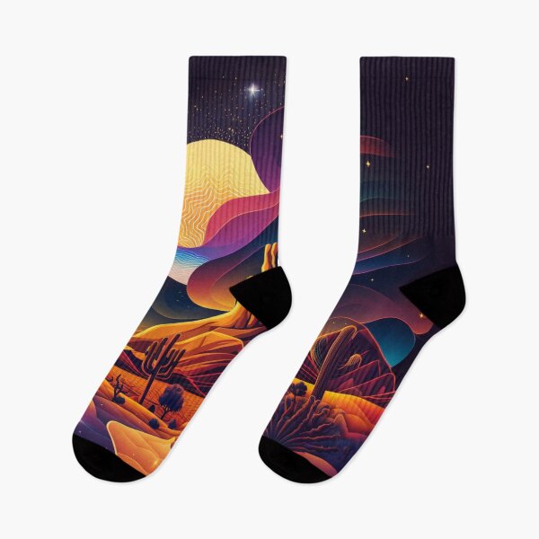 Item preview, Desert at night designed and sold by Cheese Design Studio.