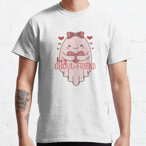 Hey Ghoulfriend Ghost Pink Love Goth Valentine Girlfriend Classic T-Shirt