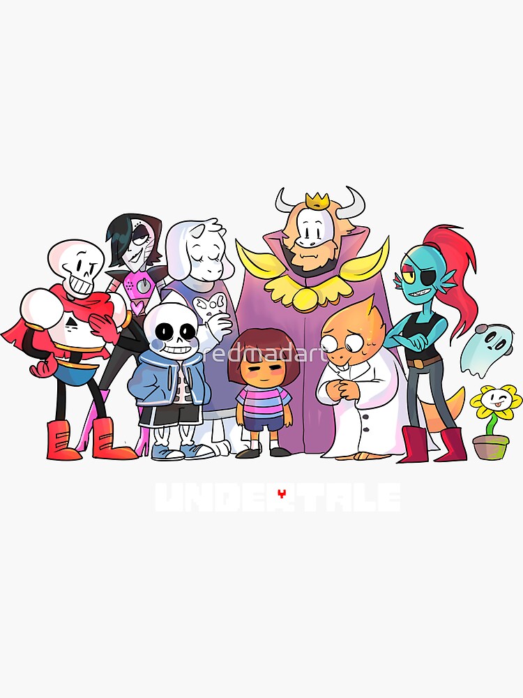 Undertale Characters - Undertale - Sticker