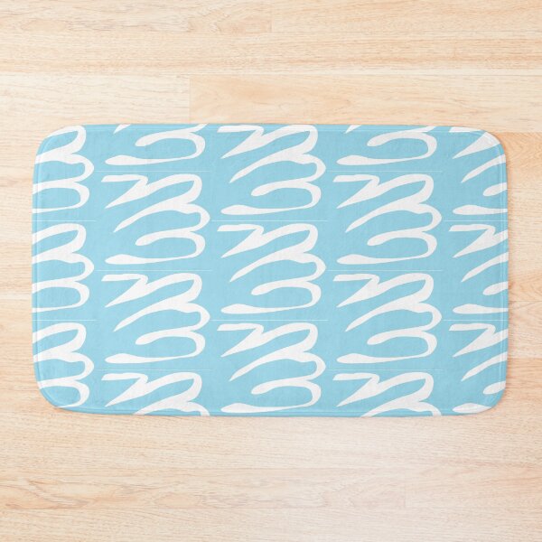 Item preview, Baby Blue And White Swirls and Swishes Abstract designed and sold by burbankdesigns.