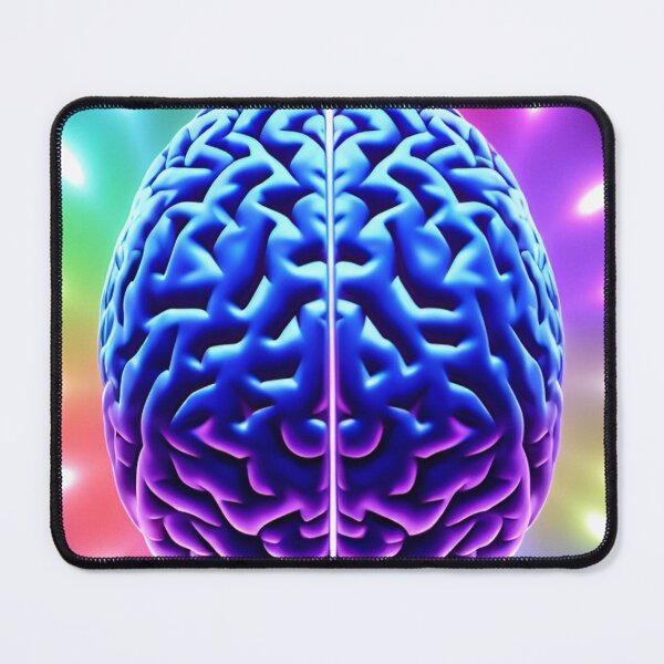 Item preview, Fluorine brain in colored flames designed and sold by PSYCO-art.