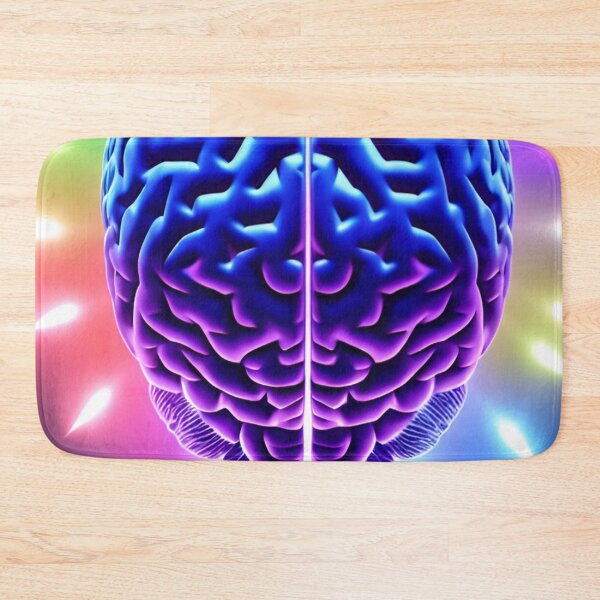 Item preview, Fluorine brain in colored flames designed and sold by PSYCO-art.