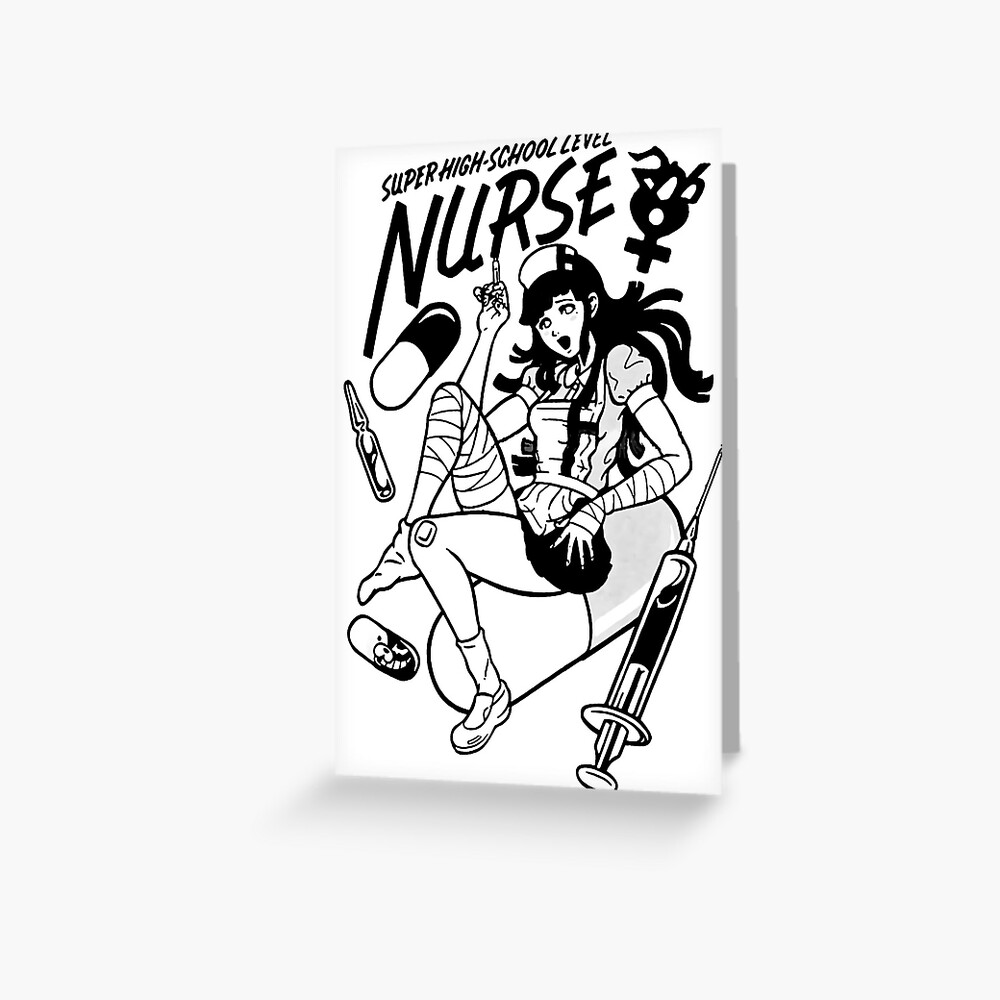 Danganronpa 2 Ultimate Nurse Mikan Tsumiki Black And White Danganronpa