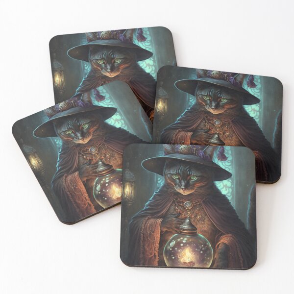 Item preview, Kitty Cat Witch designed and sold by NevermoreFalls.