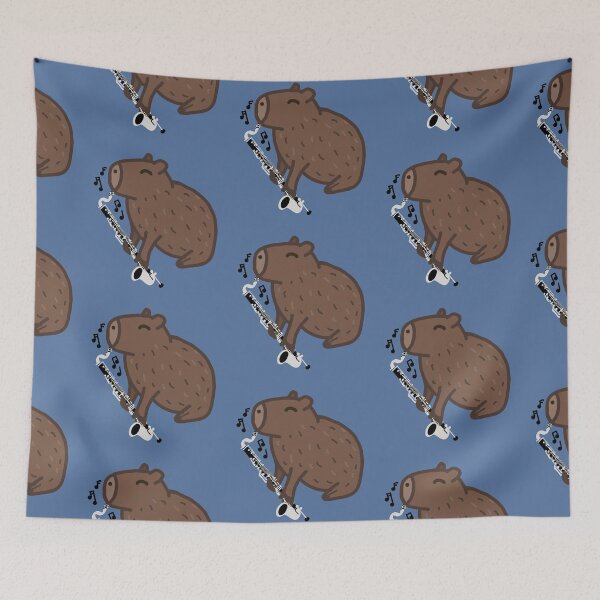 Item preview, Bass Clarinet Capybara  designed and sold by SquishyFishies .