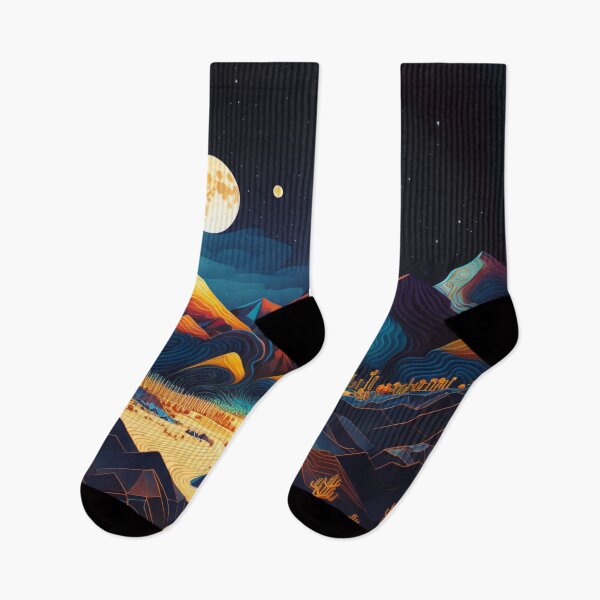 Item preview, Desert at night designed and sold by Cheese Design Studio.