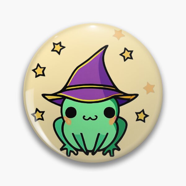 Item preview, Happy Witchy Frog designed and sold by FairySpore.