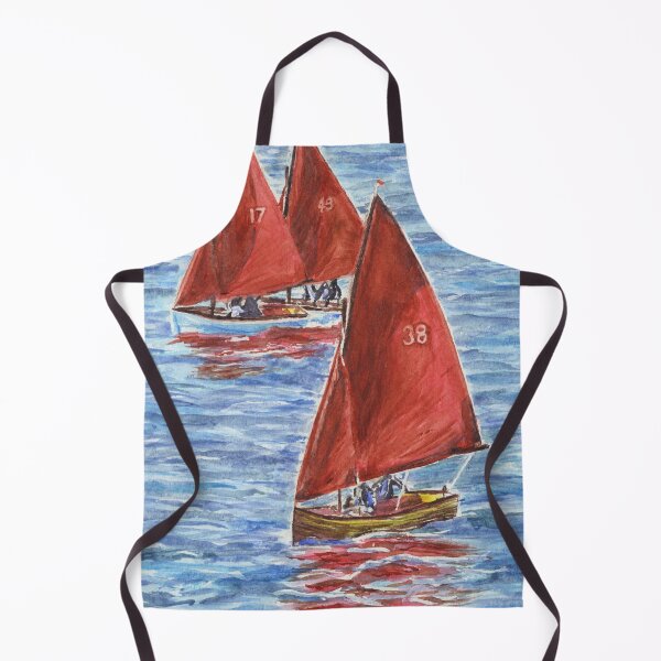 Item preview, Four Myth sail boats racing at Bae Trearddur Bay, Ynys Môn Anglesey, North Wales designed and sold by LymphomaLass.