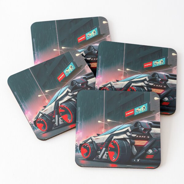 Item preview, The Future is Now AI-Powered Sporty Cars In The Streets Of California designed and sold by ultra-cool.