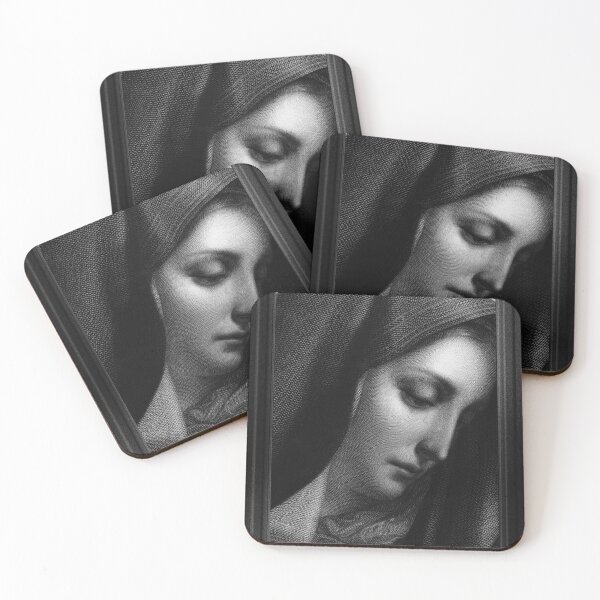 Item preview, Mater Dolorosa Engraving After A Painting by Carlo Dolci Classical Art Portrait Old Masters Reproduction designed and sold by Xzendor7 Digital Art Creations.