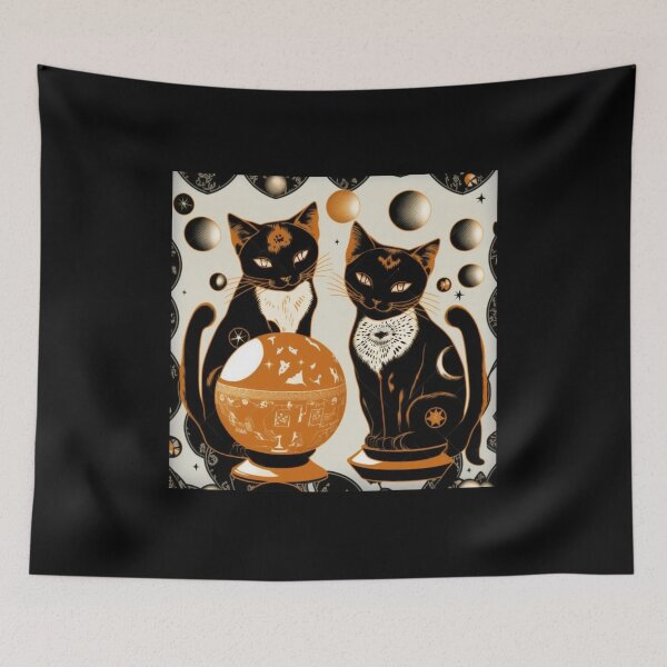 Item preview, Halloween Cats designed and sold by NevermoreFalls.
