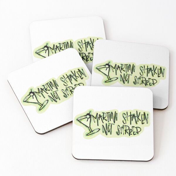 Item preview, martini shaken not stirred designed and sold by Mallory Watkins.