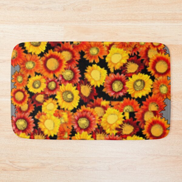 Item preview, MULTI SUN FLOWERS PATTERN  BLACK- GREY COLOR ART designed and sold by sharlesart.