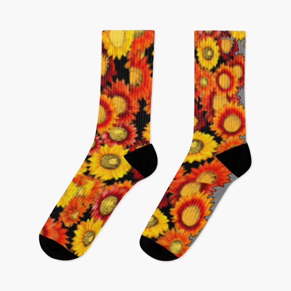 Item preview, MULTI SUN FLOWERS PATTERN  BLACK- GREY COLOR ART designed and sold by sharlesart.