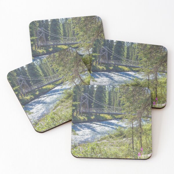 Item preview, USA. Alaska. Denali National Park. Suspension Bridge. designed and sold by vadim19.